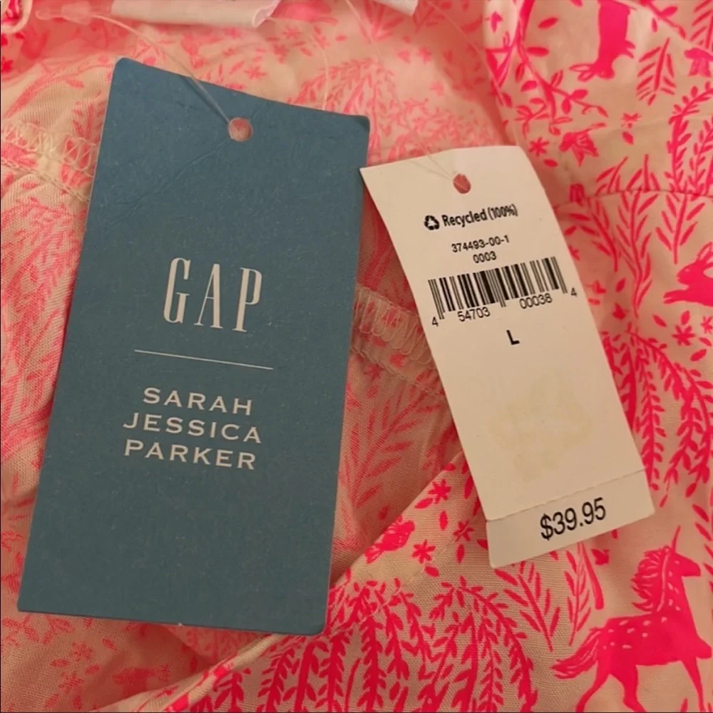 GAP x Sarah Jessica Parker unicorn blouse sz L NWT